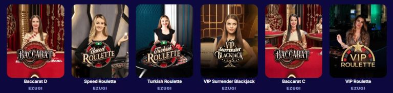 SpinPanda Casino jeux live