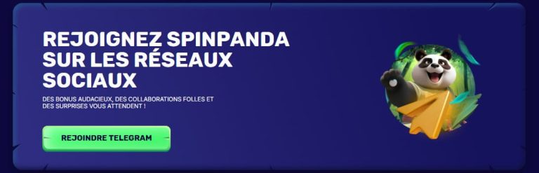 SpinPanda Casino réseaux sociaux